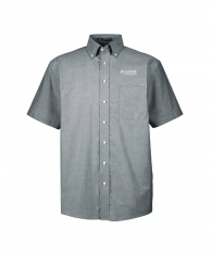 Harriton Men's Short-Sleeve Oxford with Stain-Release